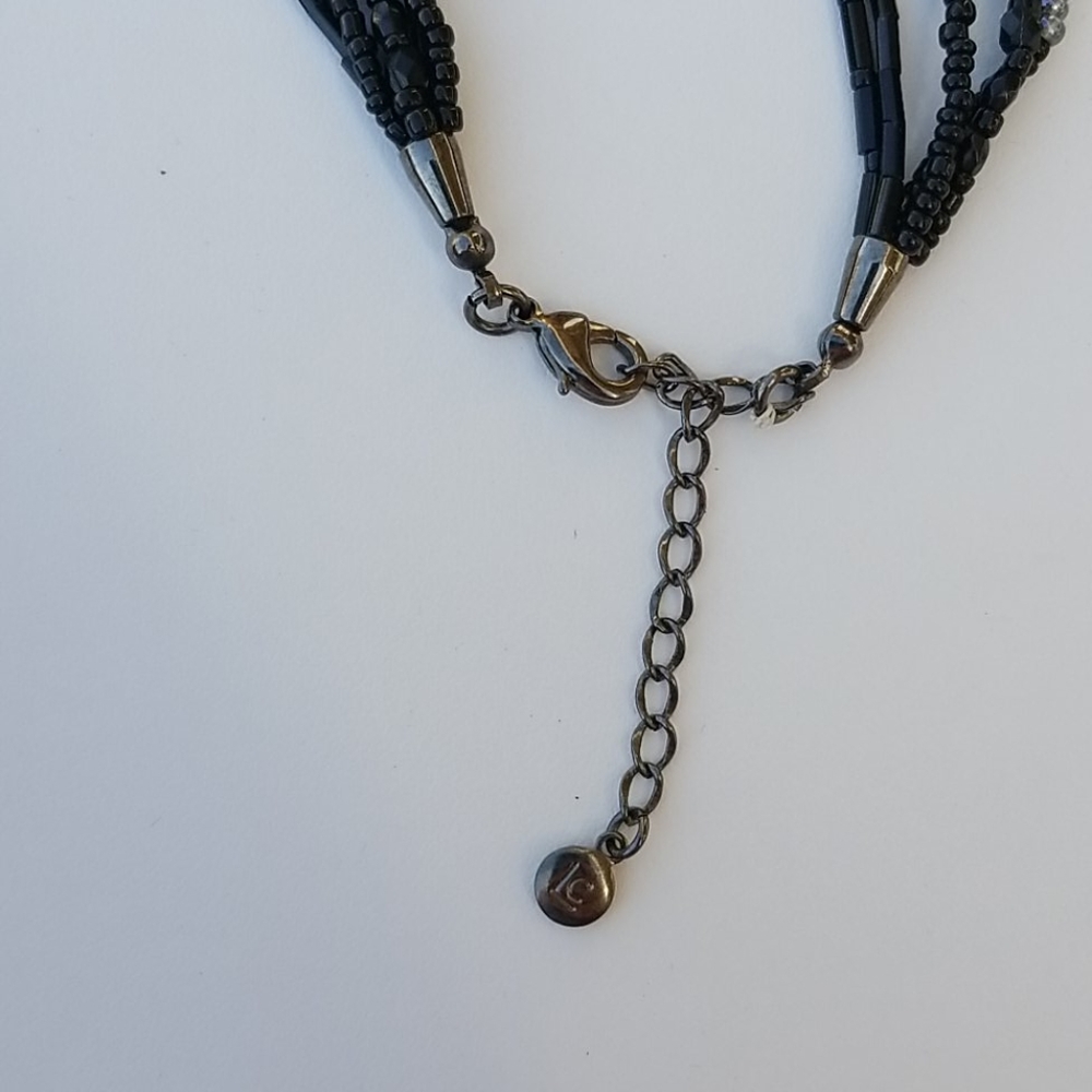 Lauren Conrad Black 5-Strand Beaded Necklace - Picture 4 of 4